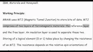 What is Magnetic Random Access Memory?