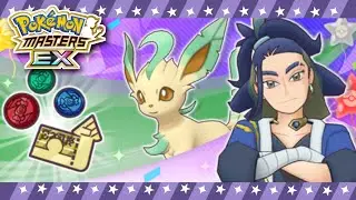 Pok&eacute;mon Legends Arceus First Debut! Adaman & Leafeon Lucky Summon  - Pok&eacute;mon Masters EX