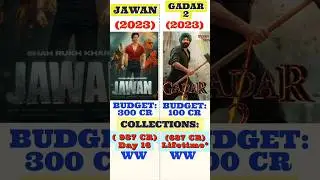All times blockbuster Jawan movie box office collection is far ahead than Gadar 2#srk #jawan