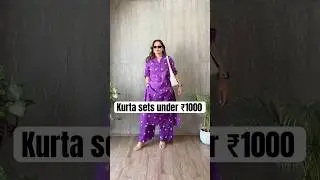 MUST-HAVE COTTON KURTA SETS UNDER ₹1000 | MYNTRA HAUL #kurtaset #myntra