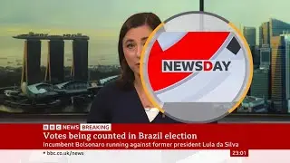 BBC News Blooper - Graphic covers presenter (2 October 2022)