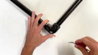 Assemblage tube et raccord en m&eacute;tal noir Nordlinger PRO
