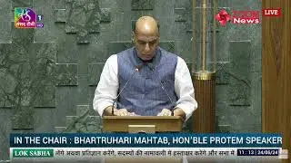 Rajnath Singh takes oath as Lok Sabha MP 2024