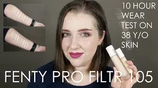 Fenty Pro Filt'r Concealer and Foundation in 105 Wear Test & Swatches | Late 30s | paleandfreckled