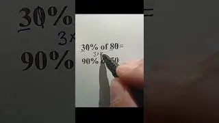 Find Percent of Any Number in Seconds #mathtrick #maths #mathematica #mathematics #education