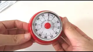 Unboxing Analog TIMER, Mechanical tick tock ticking - ASMR