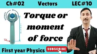 Torque | Moment of force | lec 10 | class 11 physics | kpk board | urdu/hindi | feel the nature |