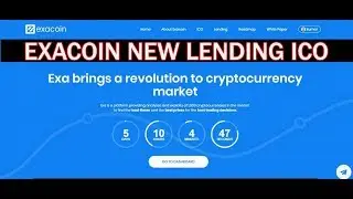 Exacoin New ICO Lending | First look Dashboard