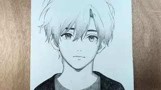 How to Draw a Cute Anime Boy |  For beginners 