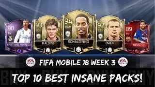 BEST FIFA MOBILE 18 PACKS IN WEEK 3! INSANE ICONS LEGEND AND MASTER ELITES ABOVE 87 OVR!