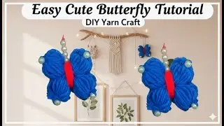 Amazing Trick with Hair Comb /  Easy Woolen Butterfly Making