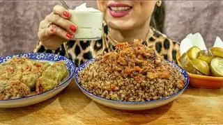 АСМР МУКБАНГ | Голубцы | Гречка С Фаршем Cоленый Oгурец | #shorts #youtube #short #video #asmr