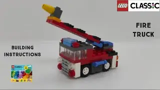 Lego classic 10717 fire truck ideas. Lego building instructions