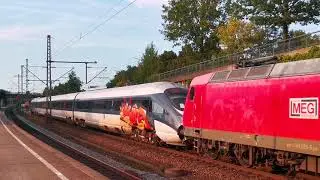 MEG 145 029-5 + DSB 605 006-5 | Durchfahrt in Hamburg-Harburg | Schrottzug ➡️ Leverkusen-Opladen
