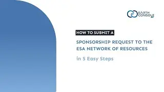 How to submit a sponsorship request to the ESA Network of Resources