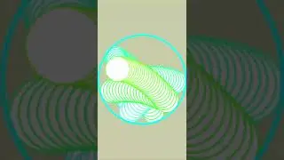 Ball bouncing gets Faster and Bigger each bounce! #satisfying #viral #simulation