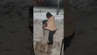 GRILLING IN THE SNOW!