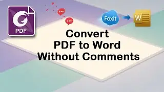 Как конвертировать PDF в Word без комментариев в редакторе Foxit PDF