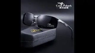 Cook shark 2020 новые алюминиевые магниевые солнцезащитные очки мужские hd поляризованные