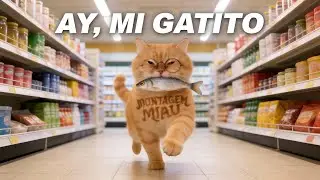 Ay Mi Gatito, Miau, Miau | MONTAGEM MIAU（ Letra） | Music Video #catlovers #lyrics #fyp