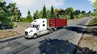 Llevo contenedor de gran peso (unacompleta locura) | Truck Simulator Big Rigs... 