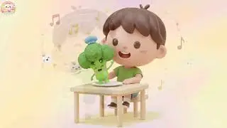 Crunchy Green Broccoli song 🥦| Fun Veggies & healthy eating | Kids nursery rhymes 