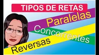 Tipos de Retas - Paralelas,concorrentes e reversas.