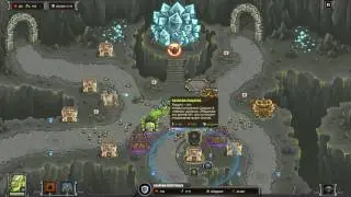 Прохождение Kingdom Rush Frontiers Veteran - Level 15 Янтарные глубины  3 Stars