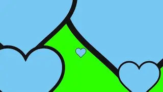 Heart Transitions #1 / Green Screen - Chroma Key