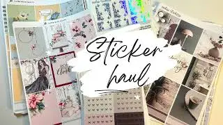 PLANNER STICKER + WAX HAUL | Oops Bags| PaperMuseCrafts, SadiesStickers, LetterstoApollo, Wax