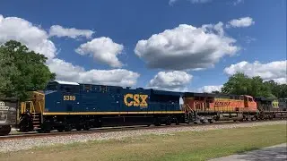 BNSF and pristine YN3C GEVOs on sb CSX L795-12 through Folkston 4/12/2025 3:01 PM