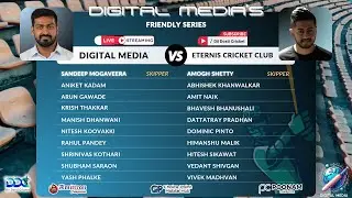 Digital Media vs ECC | 11-Dec-25 | DDC - Digital Media's Friendly Series | Live Cricket Match