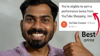 You're Eligible To Earn A Performance Bonus From Youtube Shopping | क्या है | कैसे Apply करें  2025