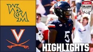William & Mary Tribe vs. Virginia Cavaliers | Full Game Highlights | ESPN College Football