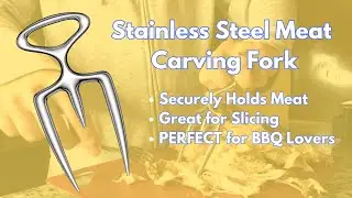 Product Review: Stainless Steel Meat Carving Fork - PERFECT for BBQ and Meat Lovers! #amazonfinds