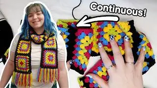 CJAYG Granny Square Scarf | Advanced Beginner Crochet Tutorial