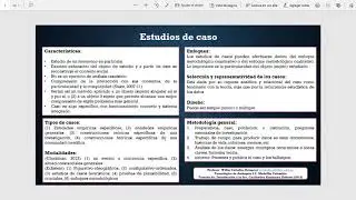 Explicaci&oacute;n del tipo de investigaci&oacute;n Estudio de Caso