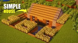 Minecraft: Simple Starter Base for Survival | Tutorial