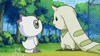 Terriermon And Calumon Strike A Pose - Digimon Tamers