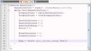 PHP Stock Market Analyzer - 14 - Starting to Crunch the Numbers