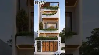 15&times;50 Plot House Elevation | Small Plot Big Design | Dream House 2026