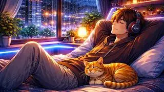 Night Rain Lofi 🌧️ Calm Beats to Relax & Fall Asleep