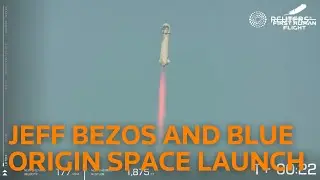 LIVE: Billionaire Jeff Bezos launches into space aboard Blue Origin's New Shepard spacecraft