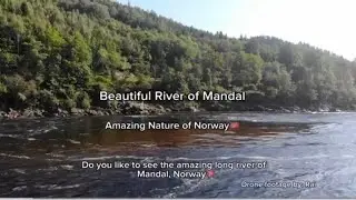 This is a video from a fishing spot on Mandalselva, Vest Agder near &Oslash;ysleb&oslash;, Norway. #norway #drone