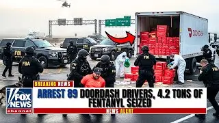 PANIC IN CHICAGO: MEN IN BLACK ARREST 89 DoorDash Drivers, 4.2 Tons of Fentanyl SEIZED