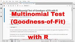 R - Exact Multinomial Goodness-of-Fit Test