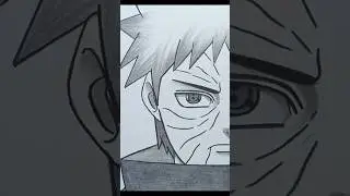 Draw Obito Uchiha from Naruto for beginners easy ✨ #drawingtutorial #art #anime #drawing #obito