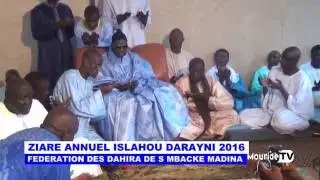 ZIARE ANNUEL ISLAHOUDARAYNI CHEZ SERIGNE CHEIKH BOMBALI KHALIF S MBACKE MADINA  2016