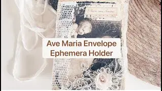 ThePaperCameo DT | Ave Maria Envelope Ephemera Holder