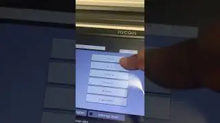 Newer Ricoh service mode